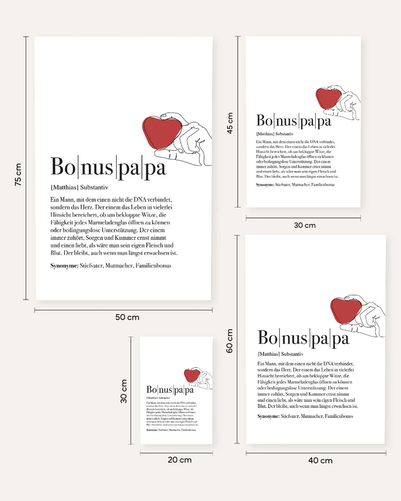 Definition Bonuspapa - Poster