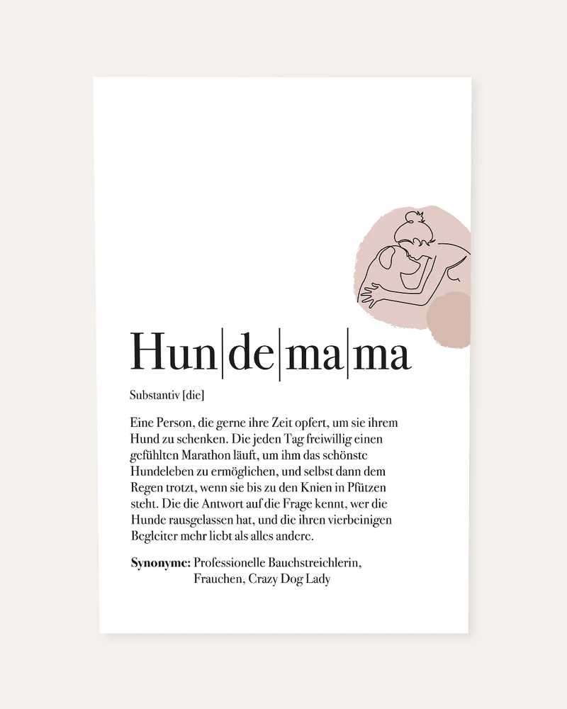Definition Hundemama - Poster