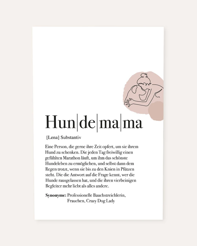 Definition Hundemama - Poster