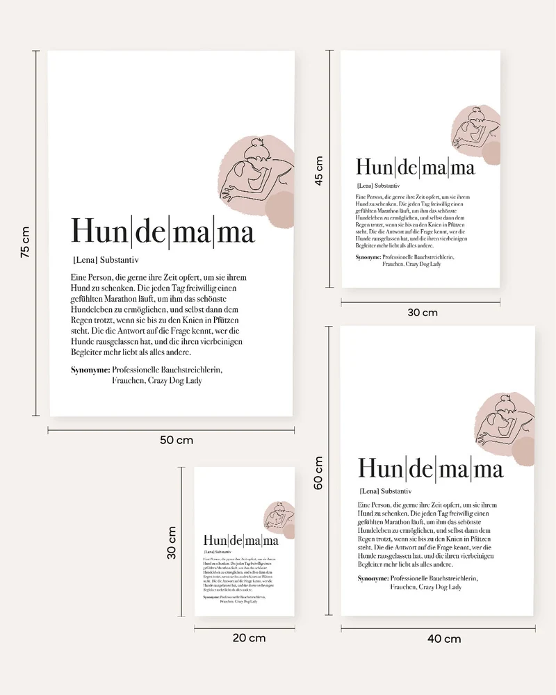 Definition Hundemama - Poster
