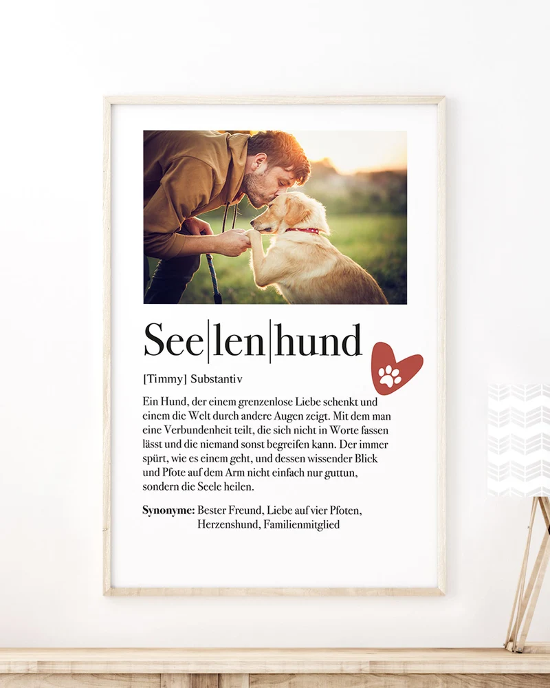 Definition Seelenhund - Foto-Poster