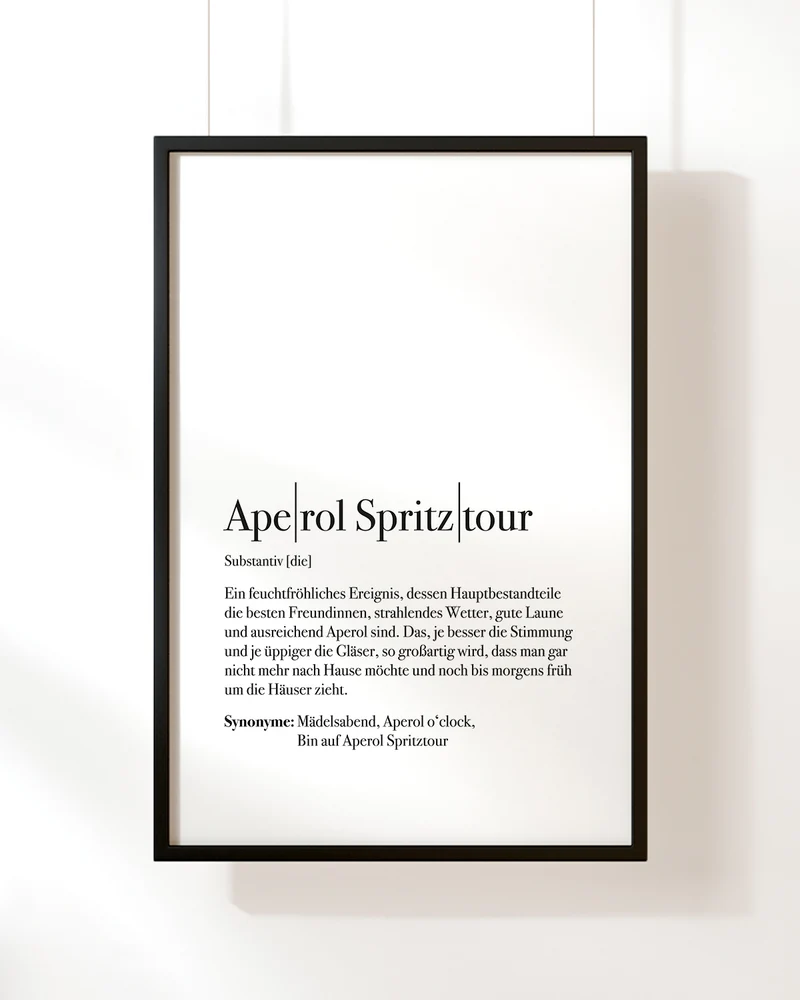 Definition Aperol Spritztour - Poster