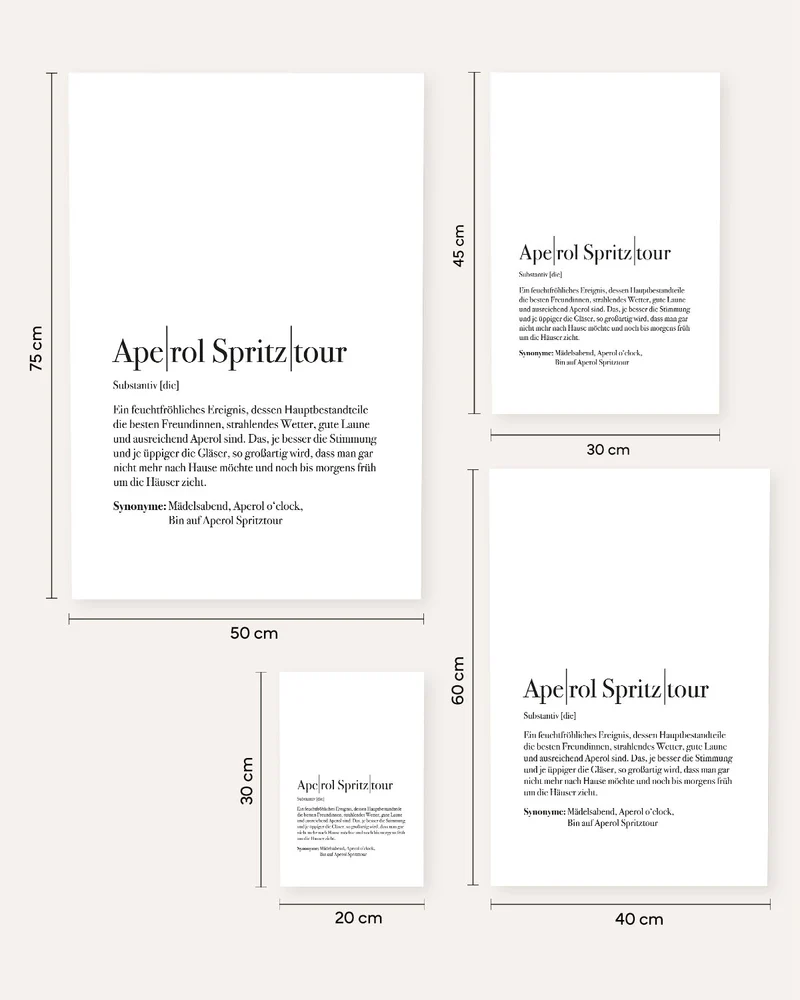 Definition Aperol Spritztour - Poster