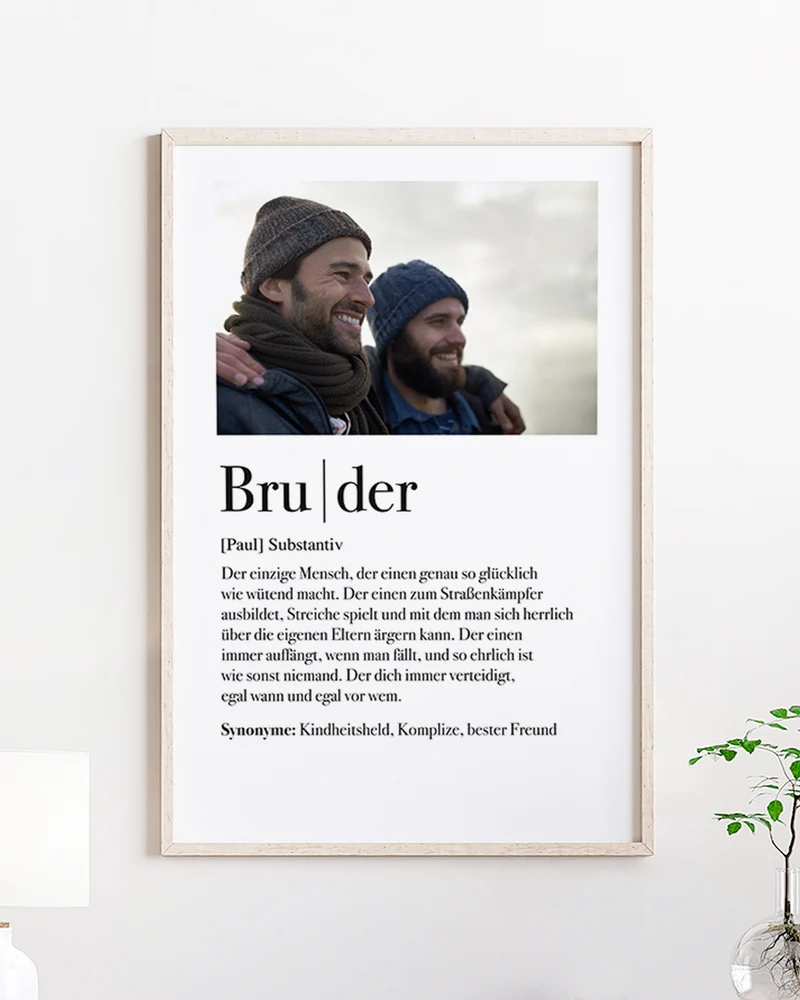 Definition Bruder - Poster