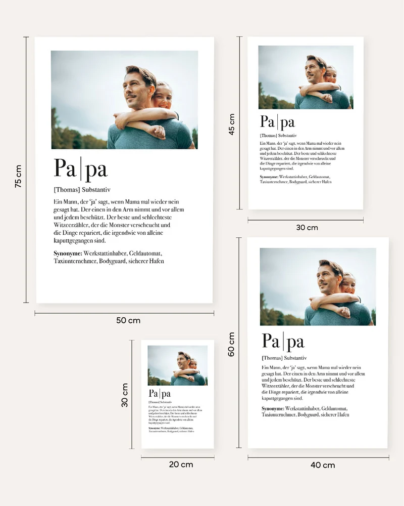 Definition Papa - Foto Poster