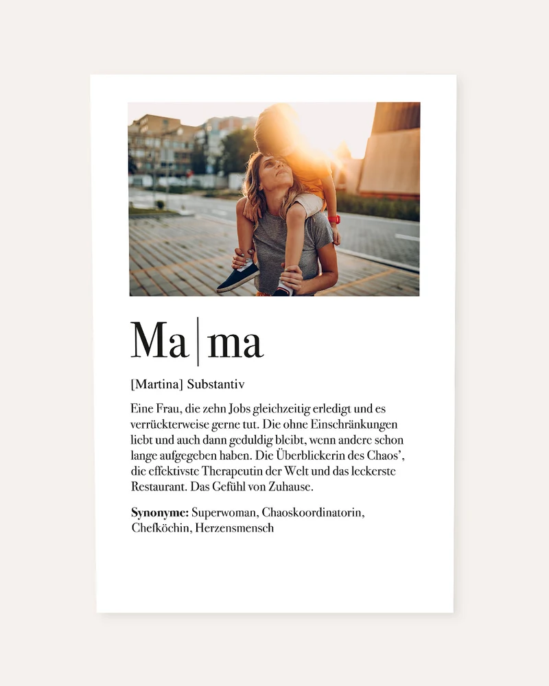 Definition Mama - Foto-Poster