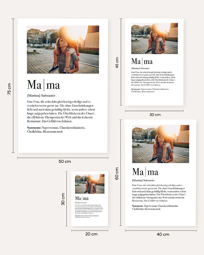Definition Mama - Foto-Poster