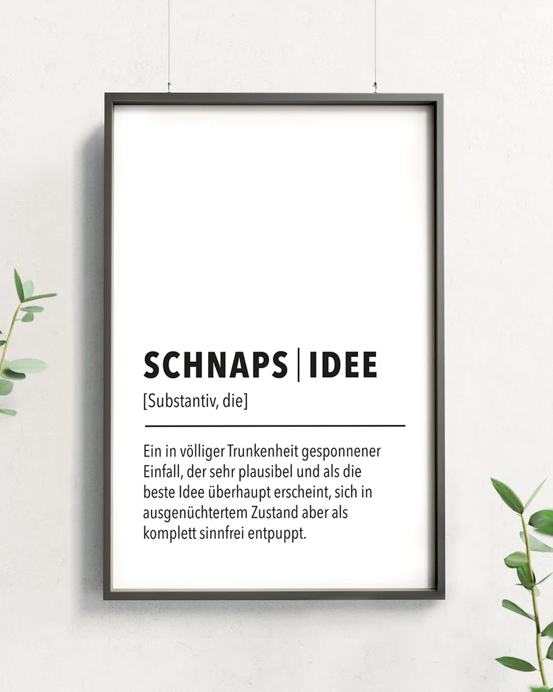 Schnapsidee - Poster