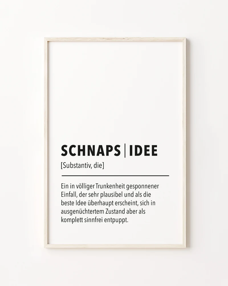 Schnapsidee - Poster