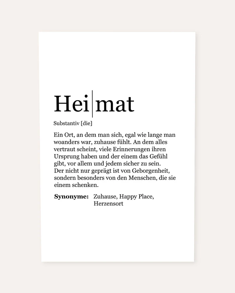 Definition Heimat - Poster