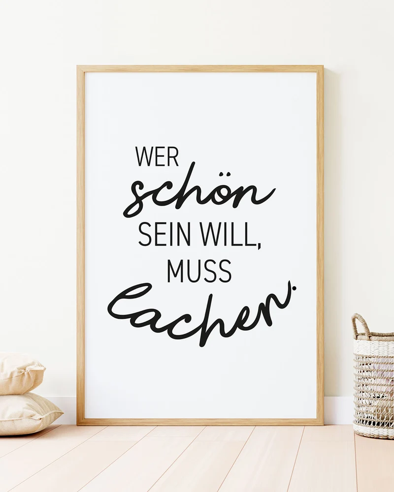 Wer schön sein will - Poster