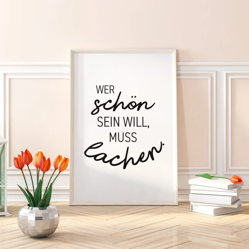 Wer schön sein will - Poster