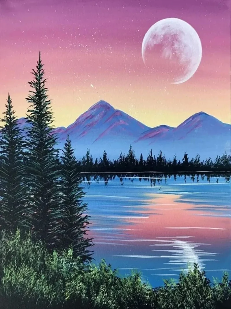 Malen nach Zahlen Wunderschöne Landschaft