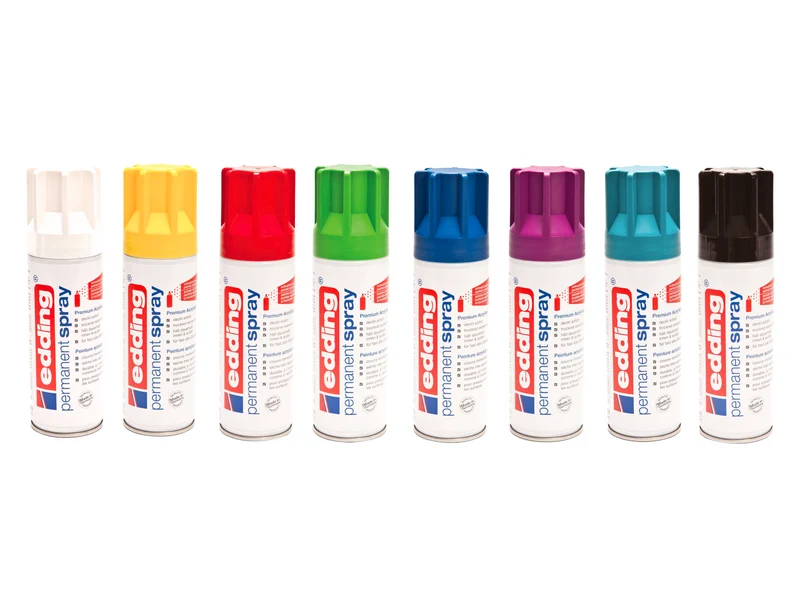 Edding 5200 | Acryllack Spray Permanent 200ml intensiv deckend & schnell trocknend für Innen & Aussen