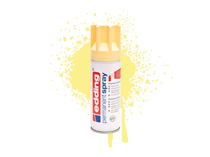 Edding 5200 | Acryllack Spray Permanent 200ml intensiv deckend & schnell trocknend für Innen & Aussen