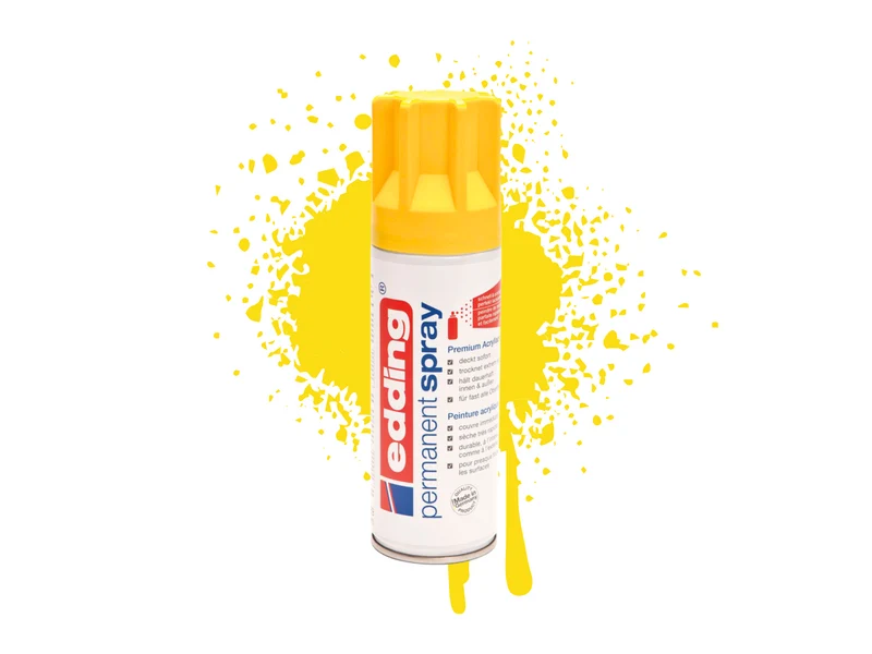 Edding 5200 | Acryllack Spray Permanent 200ml intensiv deckend & schnell trocknend für Innen & Aussen