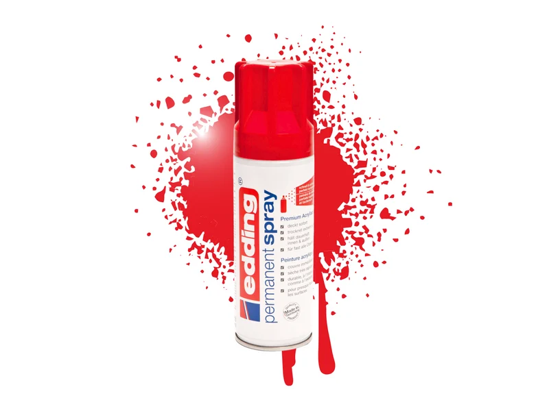 Edding 5200 | Acryllack Spray Permanent 200ml intensiv deckend & schnell trocknend für Innen & Aussen