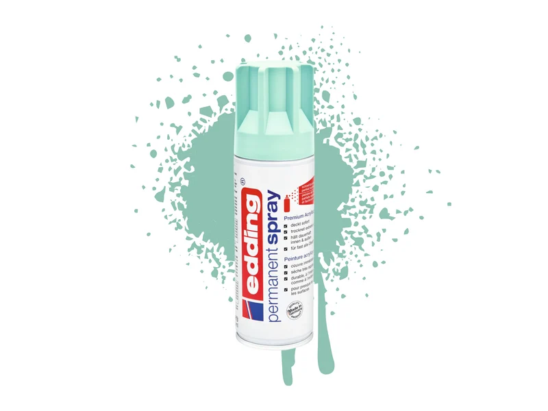 Edding 5200 | Acryllack Spray Permanent 200ml intensiv deckend & schnell trocknend für Innen & Aussen