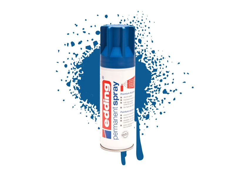 Edding 5200 | Acryllack Spray Permanent 200ml intensiv deckend & schnell trocknend für Innen & Aussen