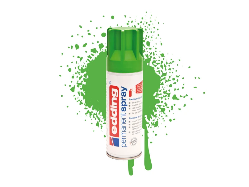 Edding 5200 | Acryllack Spray Permanent 200ml intensiv deckend & schnell trocknend für Innen & Aussen
