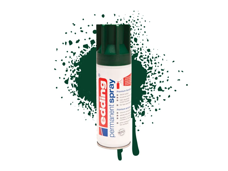 Edding 5200 | Acryllack Spray Permanent 200ml intensiv deckend & schnell trocknend für Innen & Aussen
