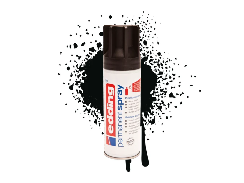 Edding 5200 | Acryllack Spray Permanent 200ml intensiv deckend & schnell trocknend für Innen & Aussen