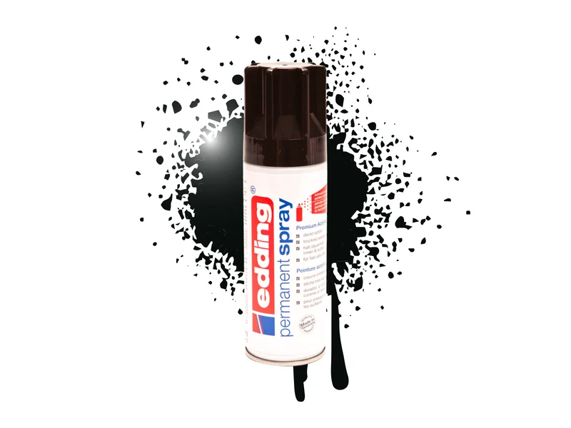 Edding 5200 | Acryllack Spray Permanent 200ml intensiv deckend & schnell trocknend für Innen & Aussen