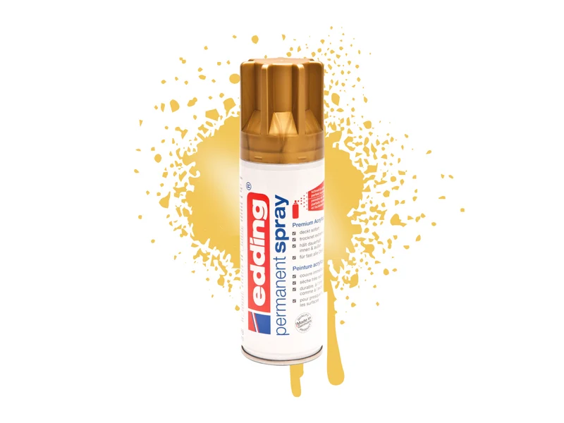 Edding 5200 | Acryllack Spray Permanent 200ml intensiv deckend & schnell trocknend für Innen & Aussen