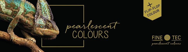 FINETEC | Perlglanzfarben Essentials Cool hochwertiges Aquarellfarben Set 6 Näpfchen Effekttöne