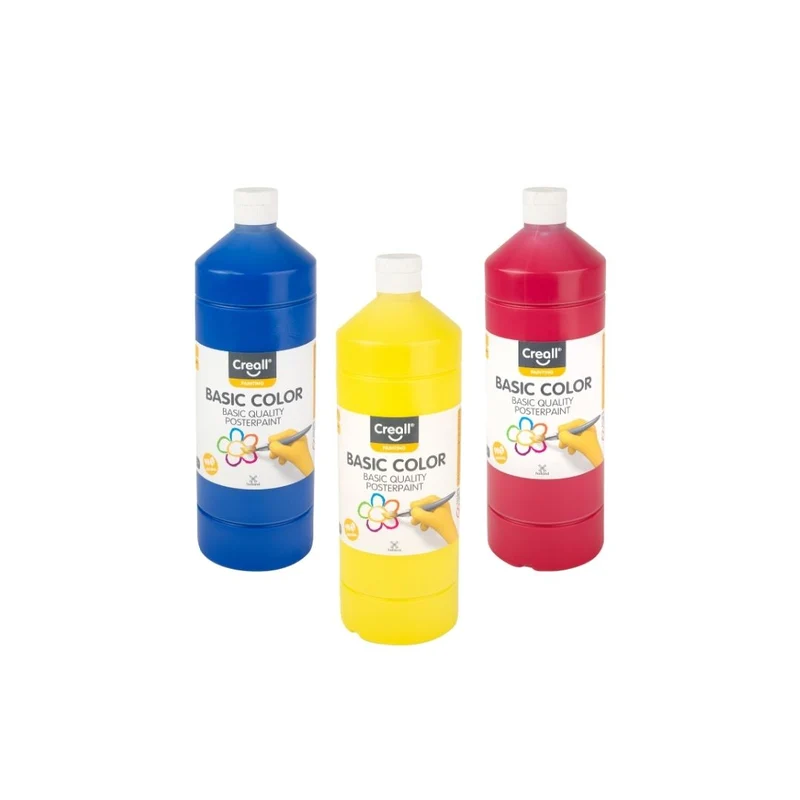 Creall | Basic Color Plakatfarbe 1 L Wasserbasiert & deckend, Schnell trocknend