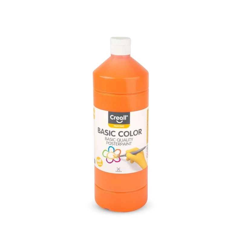 Creall | Basic Color Plakatfarbe 1 L Wasserbasiert & deckend, Schnell trocknend