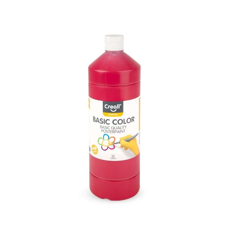 Creall | Basic Color Plakatfarbe 1 L Wasserbasiert & deckend, Schnell trocknend