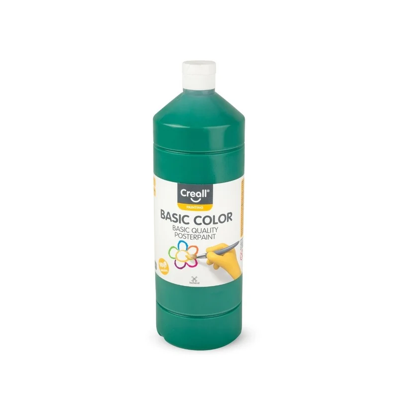 Creall | Basic Color Plakatfarbe 1 L Wasserbasiert & deckend, Schnell trocknend