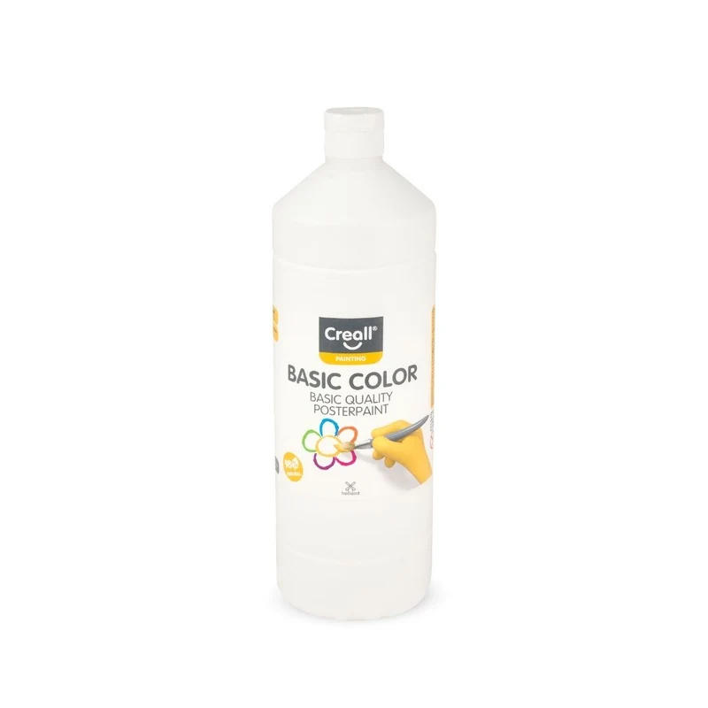 Creall | Basic Color Plakatfarbe 1 L Wasserbasiert & deckend, Schnell trocknend