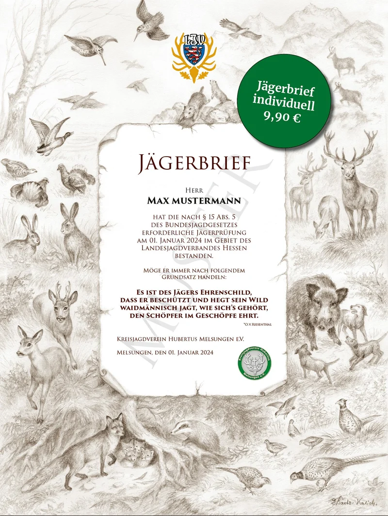 Jägerbrief | Individualisiert