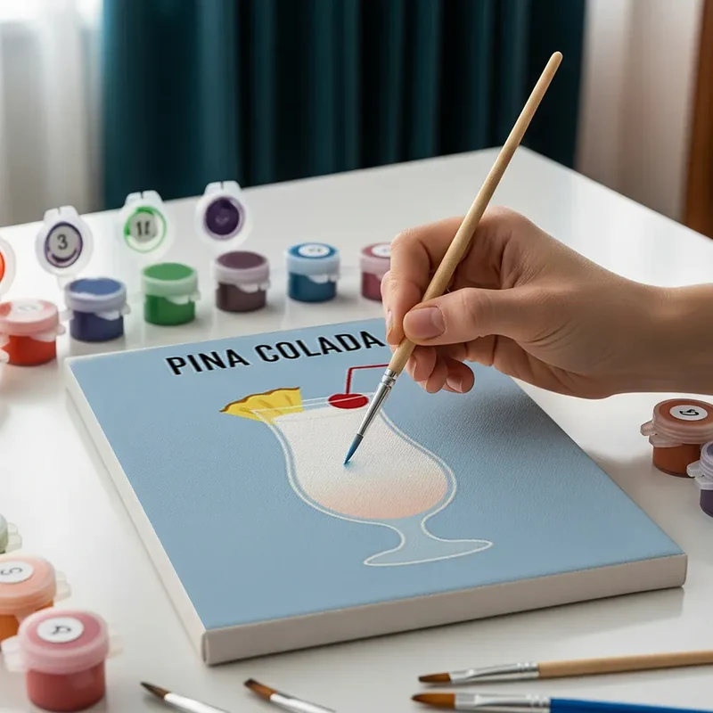 Malen nach Zahlen – 6 Mini-Gemälde - Die Kunst des Schenkens