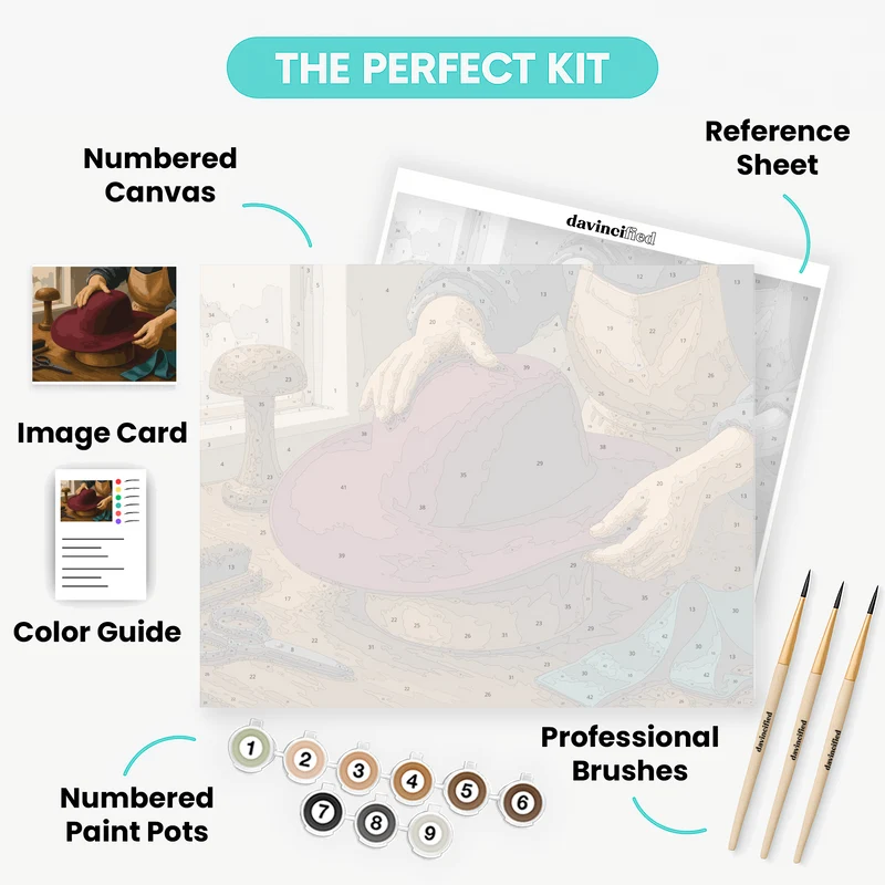 The Milliner's Craft - Paint by Numbers Kit