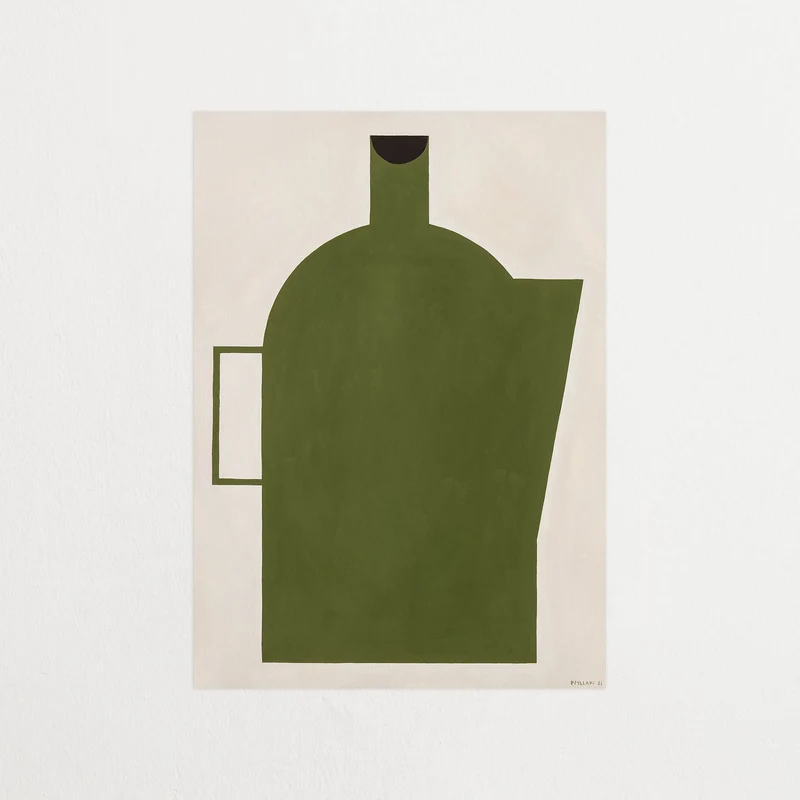 Silhouette of a vase