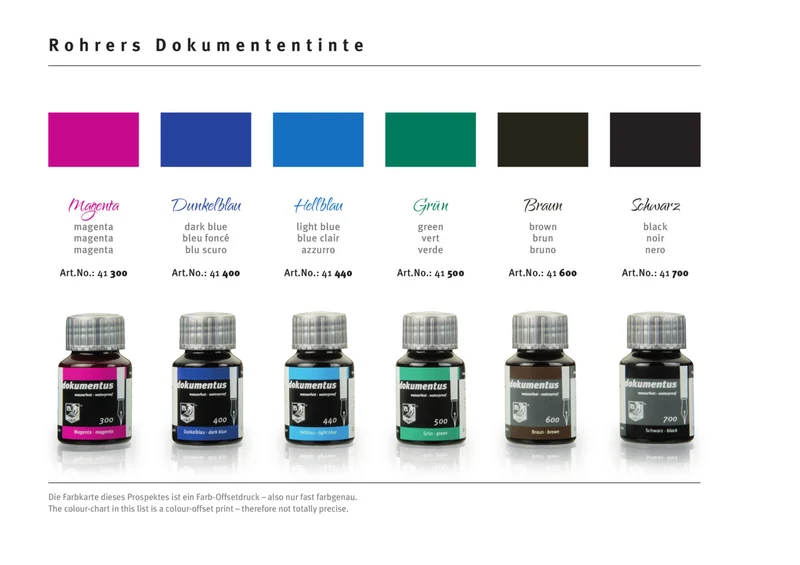 Rohrer & Klingner | Dokumentus Tinte 50ml