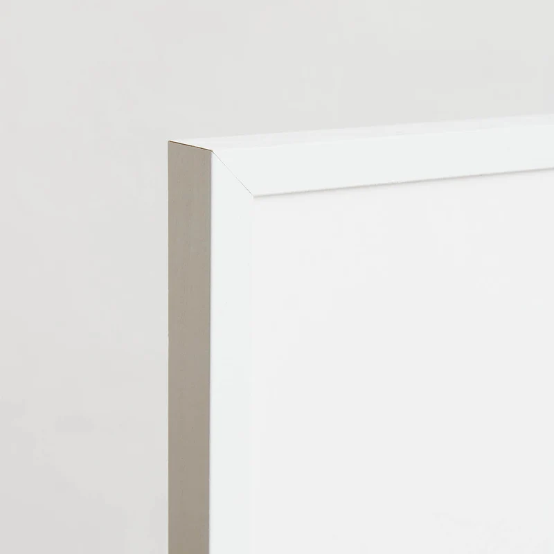 White wooden frame