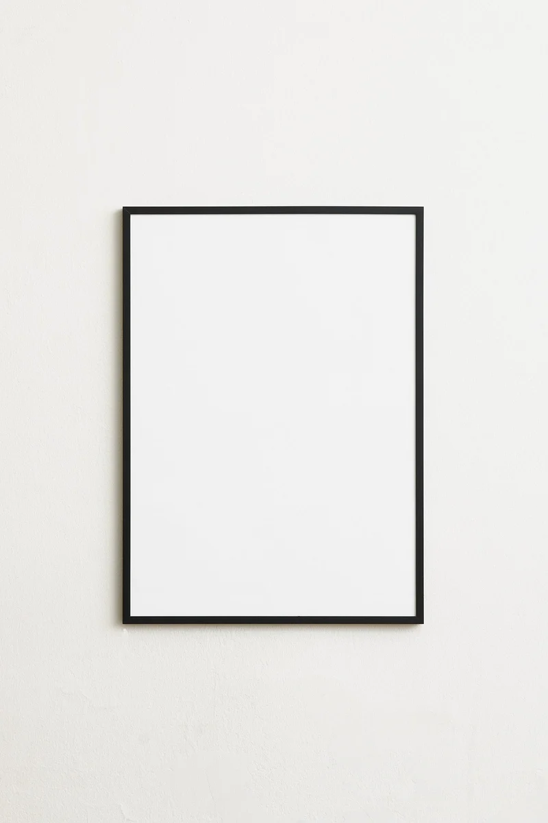 Black wooden frame