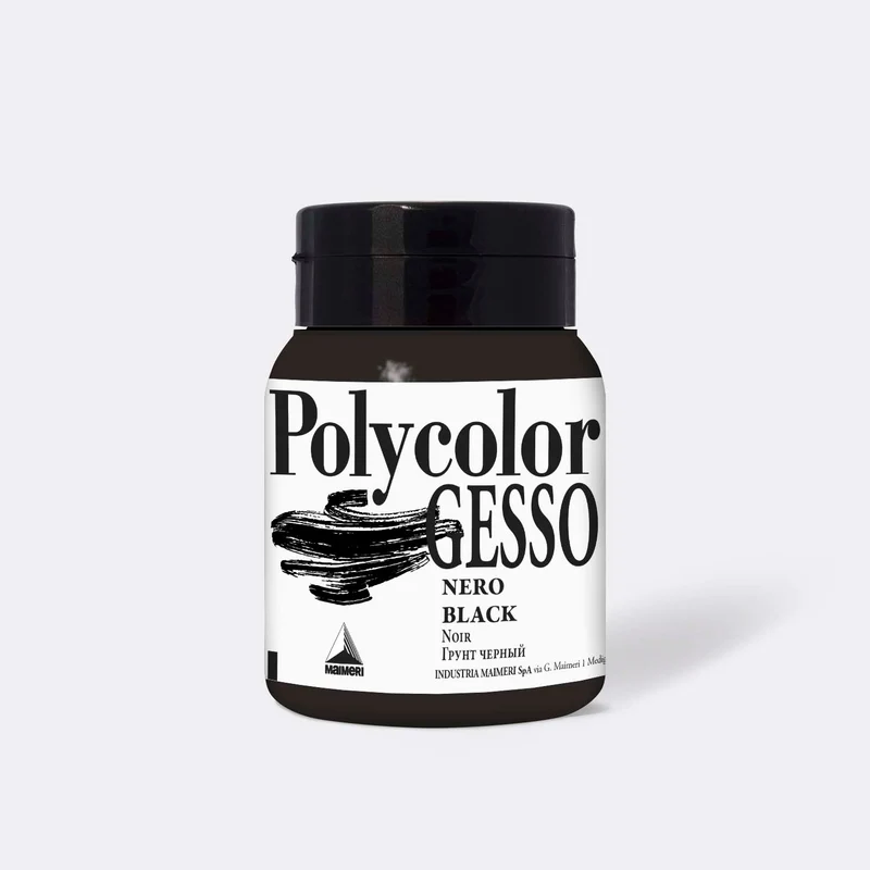 Čierny akrylový šeps Maimeri Polycolor 500 ml
