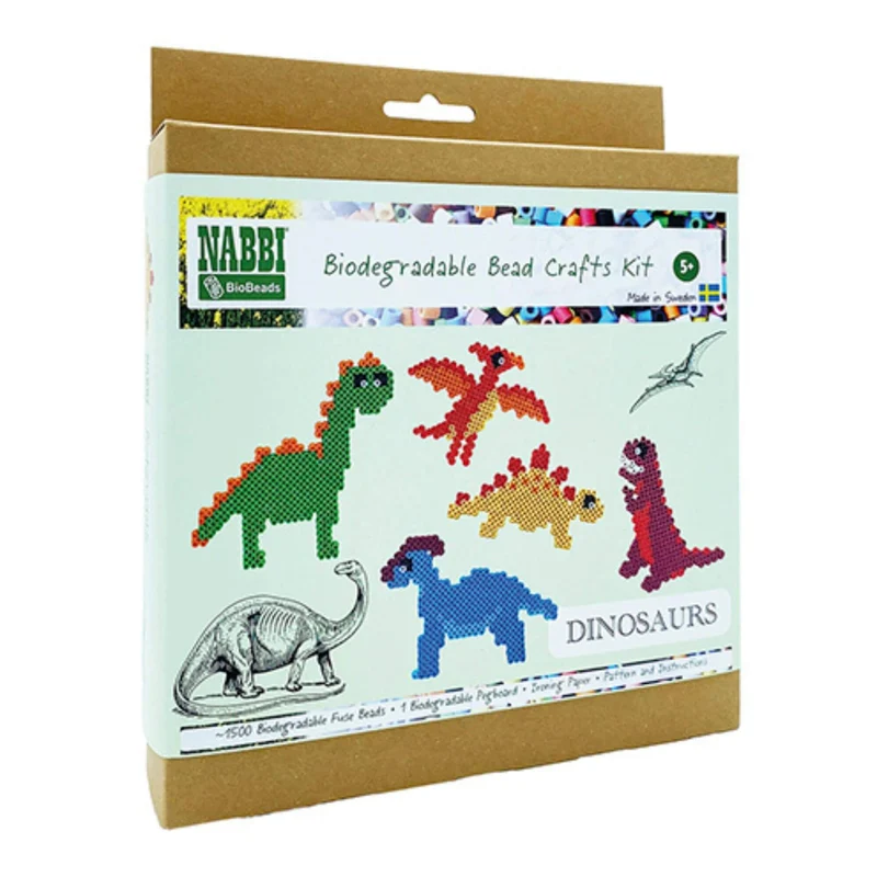 Nabbi Bio Bügelperlen - Dino Kit