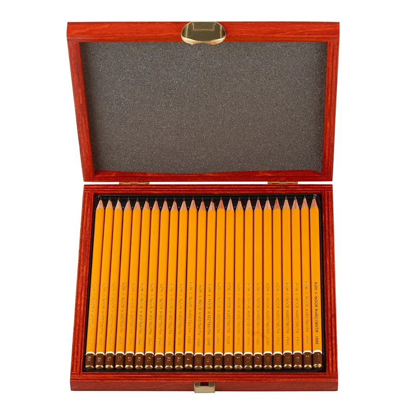 KOH-I-NOOR | Art Bleistifte Graphitstifte 24er Set Holzkoffer