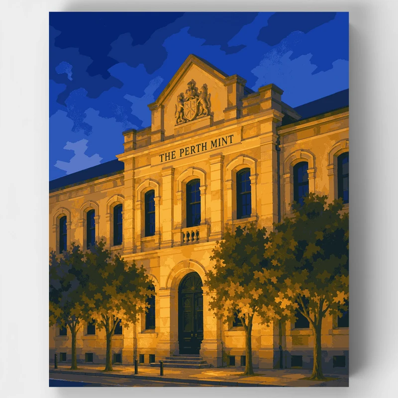 Perth Mint at Dusk - Paint by Numbers Kit
