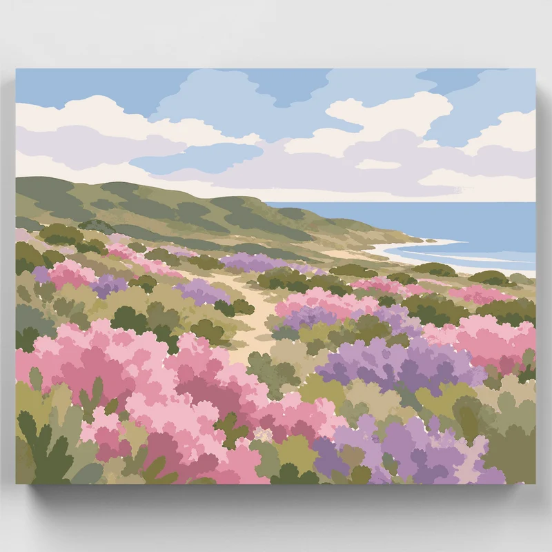 Kalbarri Wildflower Heath - Paint by Numbers Kit