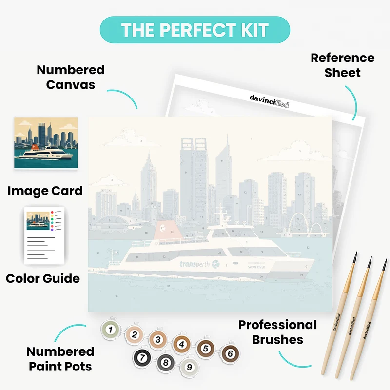 Swan River Ferry - Paint by Numbers Kit