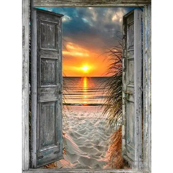 Diamond Painting Sonnenuntergang Strand