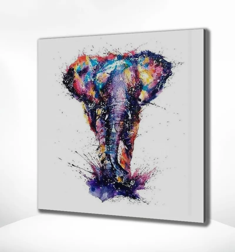 Diamond Painting Bunter Elefant