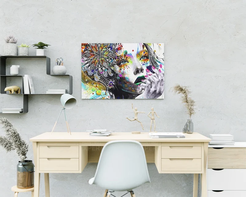 Diamond Painting Frau mit Blume